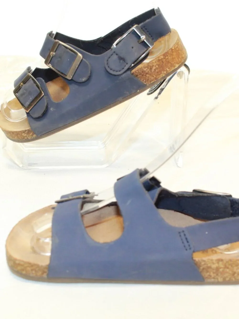 Old Navy Toddler Size 9 In The Navy Double Strap Cork Midsole Cushioned Sandals